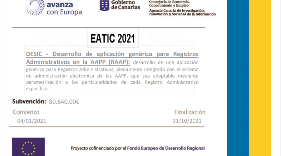 Cartel Subvención EATIC 2021