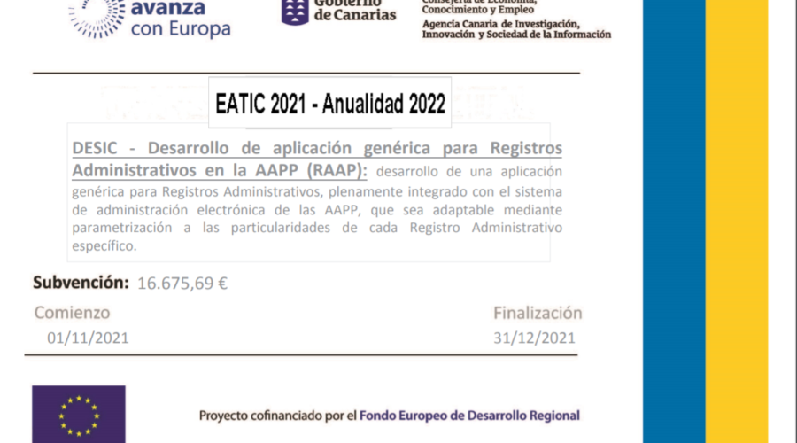 cartel subvención EATIC2021